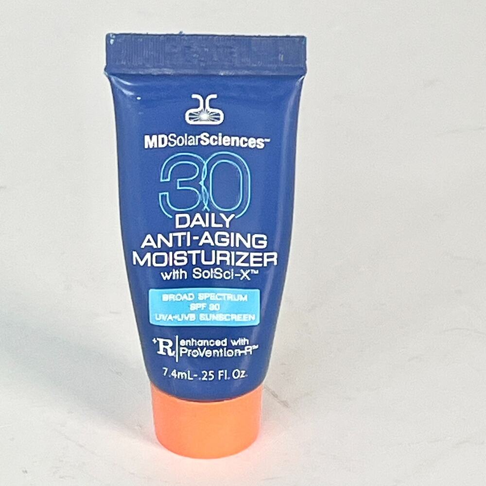 MD Solar Sciences Daily Anti-aging Moisturizer SPF 30 Sunscreen Travel .25oz New